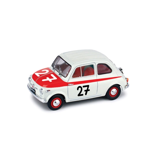 FIAT 500 SPORT N.27 WINNER 12H HOCKENHEIM 1958 1:43 Brumm Auto Competizione Modellino