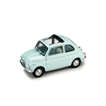 FIAT 500 D APERTA 1960 ACQUAMARINA 1:43 Brumm Auto Stradali Modellino