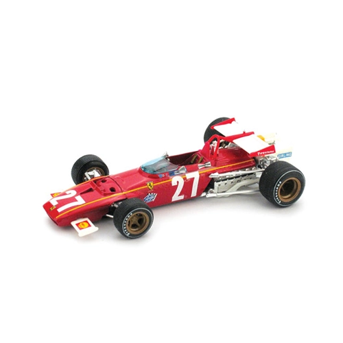 FERRARI 312 B J.ICKX 1970 N.27 8th BELGIUM GP 1:43 Brumm Formula 1 Modellino