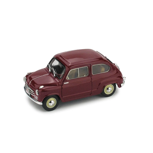 FIAT 600 POLIZIA STRADALE 1955 1:43 Brumm Forze dell'Ordine Modellino
