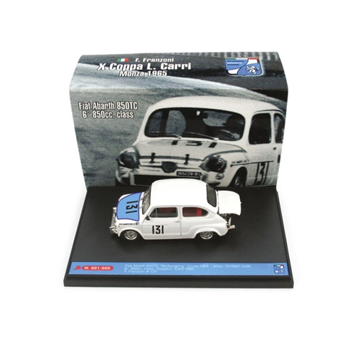 FIAT 850 ABARTH N.131 MONZA 1965 FRANZONI 1:43 Brumm Auto Competizione Modellino