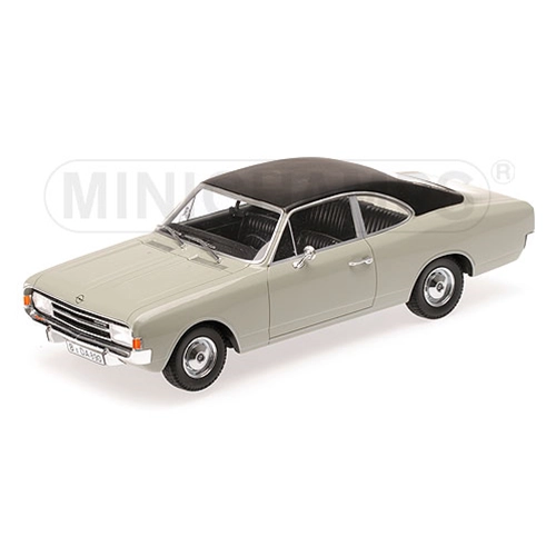 OPEL REKORD C COUPE' 1966 GREY 1:18 Minichamps Auto Stradali Modellino