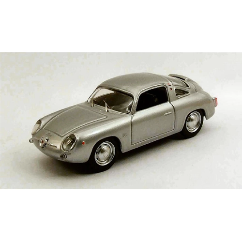 FIAT ABARTH 750 ZAGATO 1958 SILVER PROVA 1:43 Best Model Auto Stradali Modellino