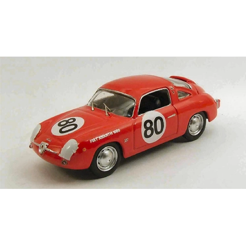 FIAT ABARTH 750 ZAGATO N.80 WINNER SEBRING 1961GLERTZ-LIESS 1:43 Best Model Auto Competizione Modellino