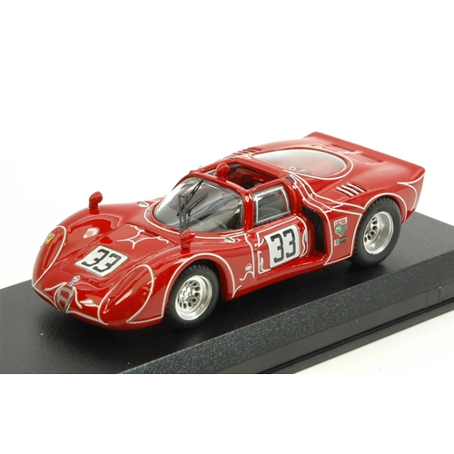 ALFA ROMEO 33.2 N.33 DNF 6 H WATKINS GLEN 1968 H.KWECH-J.MARTINO 1:43 Best Model Auto Competizione Modellino