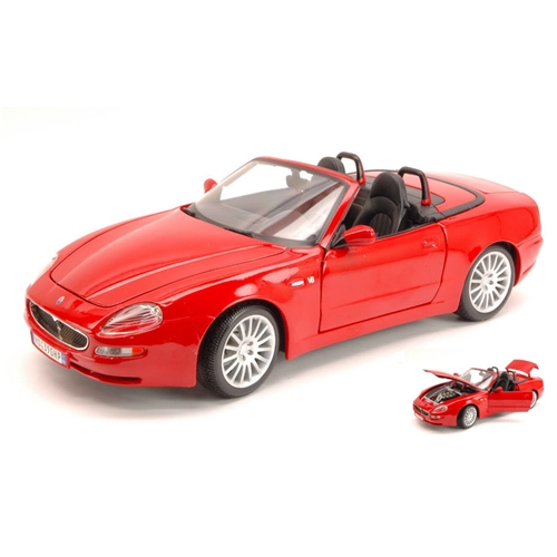 MASERATI 3200 GT SPYDER 2004 RED 1:18 Burago Auto Stradali Modellino