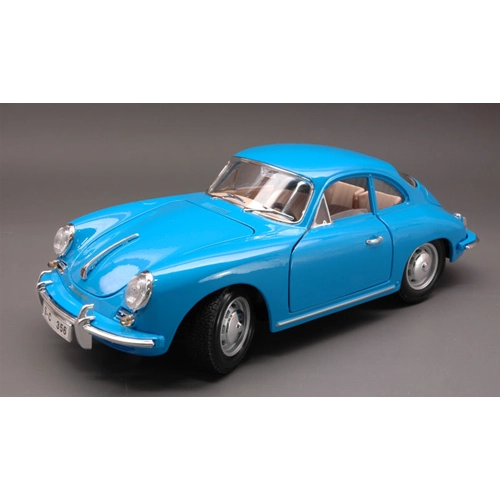 PORSCHE 356 B COUPE' 1961 BLUE 1:18 Burago Auto Stradali Modellino