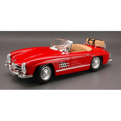 MERCEDES 300 SL TOURING 1957 RED 1:18 Burago Auto Stradali Modellino