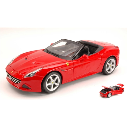 FERRARI CALIFORNIA T (OPEN TOP) 2014 RED 1:18 Burago Auto Stradali Modellino