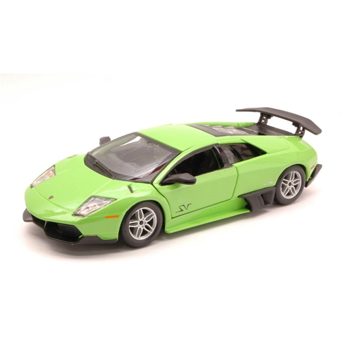 LAMBORGHINI MURCIELAGO LP670-4SV 2009 GREEN 1:24 Burago Auto Stradali Modellino