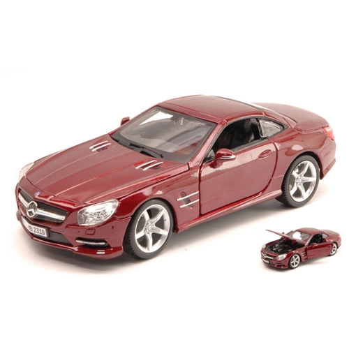 MERCEDES SL 500 (R231) 2012 AMARANT METALLIC 1:24 Burago Auto Stradali Modellino