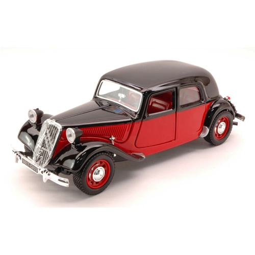 CITROEN 15 CV TA 1938 RED/BLACK 1:24 Burago Auto d'Epoca Modellino