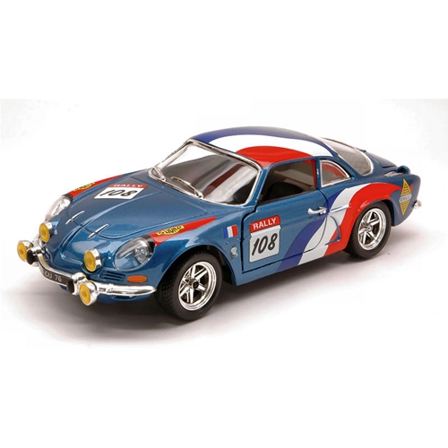 ALPINE A 110 1600 S N.108 1971 1:24 Burago Auto Rally Modellino