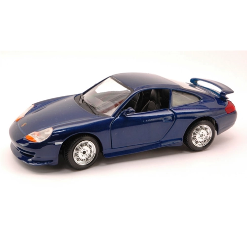 PORSCHE 911 GT 3 2004 BLUE 1:24 Burago Auto Stradali Modellino