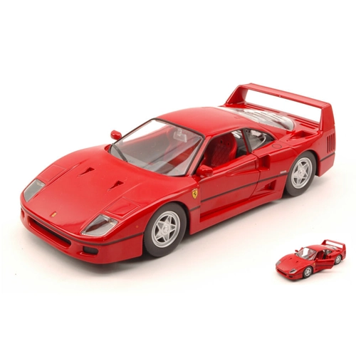 FERRARI F40 1987 RED 1:24 Burago Auto Stradali Modellino