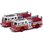FIRE RESCUE NEW YORK Pz.2 1:64 Code3 Pompieri Modellino