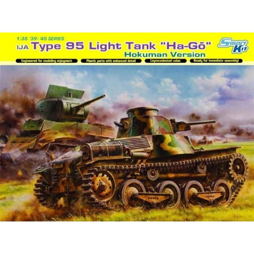IJA TYPE 95 LIGHT TANK "HA-GO" HOKUMAN VERSION KIT 1:35 Dragon Kit Mezzi Militari Modellino