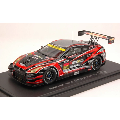 NISSAN GT-R N.360 NC SUPER GT300 2014 TANAKA-YOSHIDA-FUJIDA 1:43 Ebbro Auto Competizione Modellino