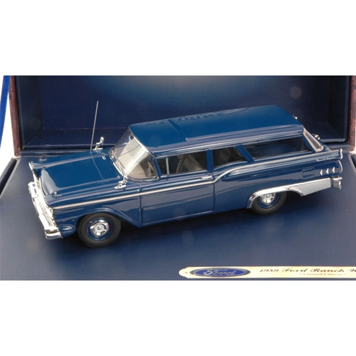 FORD RANCH WAGON BLUE METALLIC 1959 1:43 Ford Genuine Parts Auto Stradali Modellino