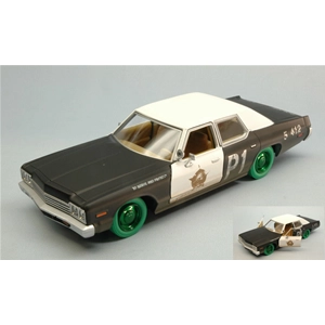 DODGE MONACO 1974 BLUES BROTHERS 1980 GREEN WHEELS (LIMITED) 1:24 Greenlight Movie Modellino