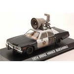 DODGE MONACO BLUESMOBILE 1974 "BLUES BROTHERS" HORN ON ROOF 1980 1:43 Greenlight Movie Modellino