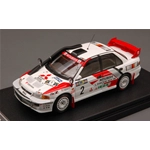 MITSUBISHI LANCER EVO III N.2 2nd KENYA 1995 SHINOZUKA-KUUKKALA 1:43 Hpi Racing Auto Rally Modellino