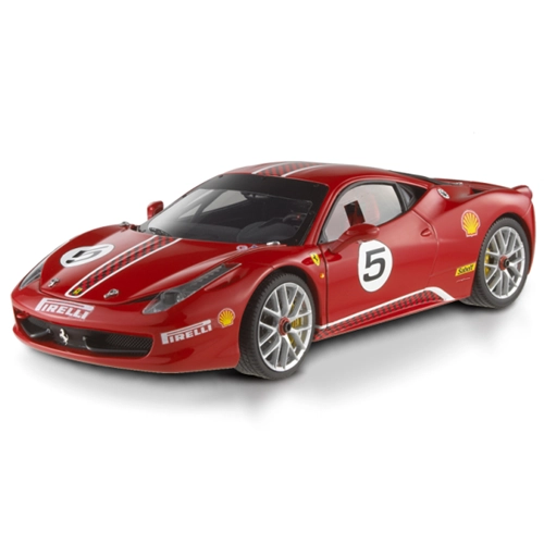FERRARI 458 ITALIA CHALLENGE 2010 RED 1:18 Hot Wheels Auto Stradali Modellino