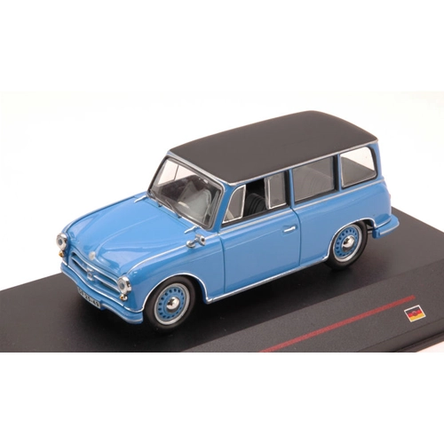 AWZ P70 KOMBI 1957 LIGHT BLUE 1:43 IST Models Auto Stradali Modellino