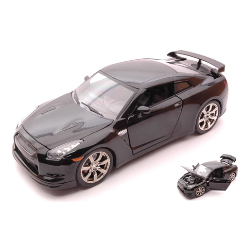 NISSAN GT-R (R35) 2009 BLACK 1:24 Jada Toys Tuning Modellino
