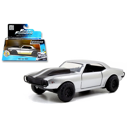 CHEVY CAMARO 1967 FAST & FURIOUS 7 OFF ROAD SILVER 1:24 Jada Toys Movie Modellino