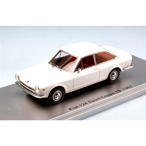 FIAT 124 SPORT COUPE' 1S 1967 WHITE ED.LIM.PCS 250 1:43 Kess Model Auto Stradali Modellino
