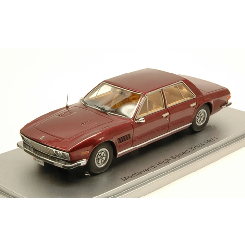 MONTEVERDI HIGH SPEED 375/4 1971 METALLIC RED EDI. LIM.250 1:43 Kess Model Auto Stradali Modellino