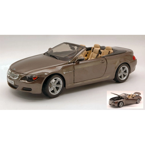 BMW M6 CABRIO 2007 METALLIC BRONZE 1:18 Maisto Auto Stradali Modellino