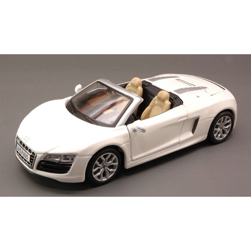 AUDI R8 SPYDER 2009 WHITE 1:24 Maisto Auto Stradali Modellino