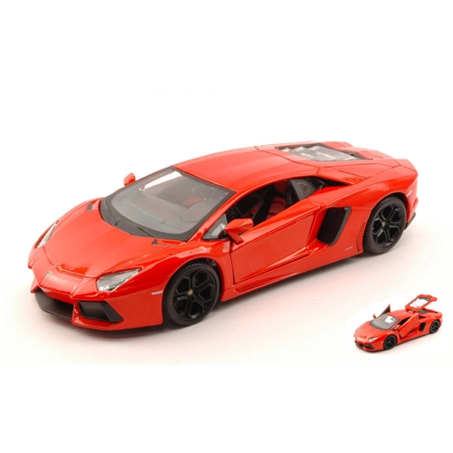 LAMBORGHINI AVENTADOR LP700-4 2011 ORANGE 1:24 Maisto Auto Stradali Modellino