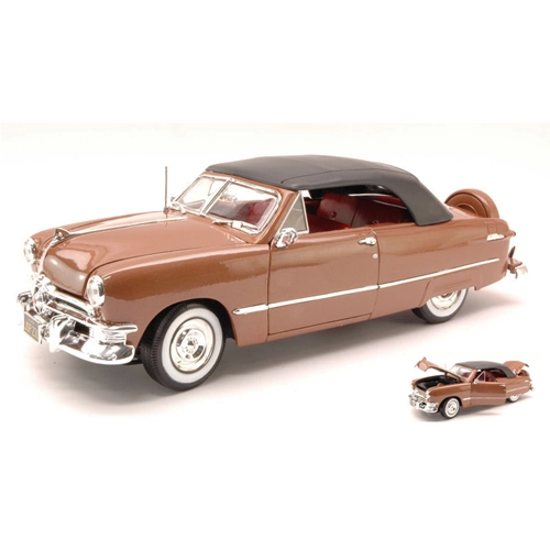 FORD CONVERTIBLE SOFT TOP 1950 METALLIC BRONZE 1:18 Maisto Auto Stradali Modellino