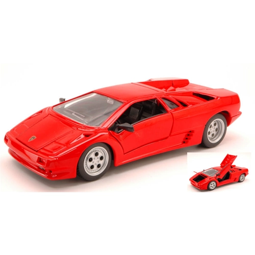 LAMBORGHINI DIABLO 1990 RED 1:24 Maisto Auto Stradali Modellino