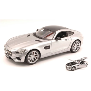 MERCEDES AMG GT 2014 SILVER 1:18 Maisto Auto Stradali Modellino