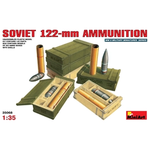 SOVIET 122-mm AMMUNITION KIT 1:35 Miniart Kit Figure Militari Modellino