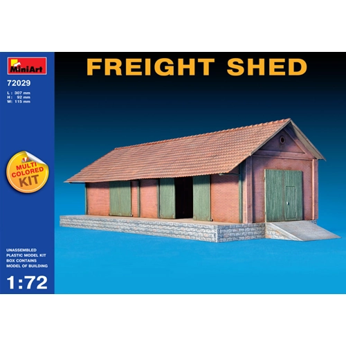 FREIGHT SHED KIT 1:72 Miniart Kit Diorami Modellino
