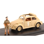 VW AFRIKAKORPS TYP 87 LIBIA 1941 WITH FIGURE UFFICIALE TEDESCO 1:43 Miniminiera Modelli Speciali Modellino