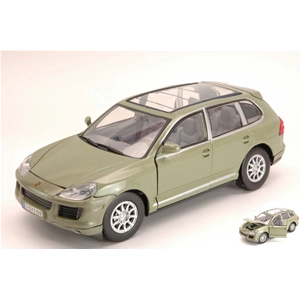 PORSCHE CAYENNE 2008 OLIVE GREEN 1:24 MotorMax Auto Stradali Modellino