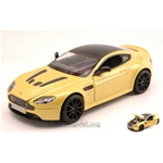 ASTON MARTIN V12 VANTAGE S 2013 PASTEL YELLOW 1:24 MotorMax Auto Stradali Modellino