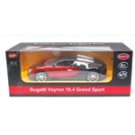 BUGATTI VEYRON 16.4 GRAND SPORT 2014 RADIOCOMANDO RED/BLACK 1:14 MZ Model Radiocomando Modellino