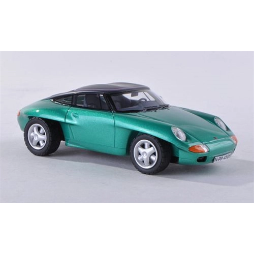 PORSCHE PANAMERICANA CLOSED 1989 METALLIC GREEN 1:43 Neo Scale Models Auto Stradali Modellino