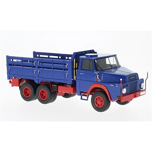 HENSCHEL HS 3-14 6x6 1967 BLUE/RED 1:43 Neo Scale Models Camion Modellino