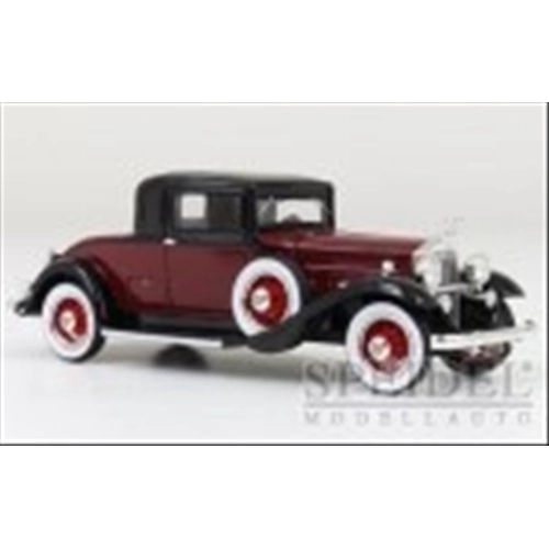 PACKARD 902 STANDARD EIGHT COUPE' 1932 DARK RED/BLACK 1:43 Neo Scale Models Auto d'Epoca Modellino