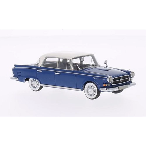 BORGWARD P100 BLUE/WHITE 1:43 Neo Scale Models Auto Stradali Modellino