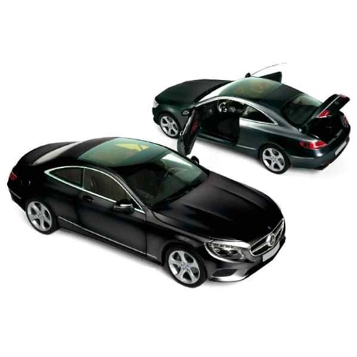 MERCEDES S-CLASS COUPE' 2014 BLACK 1:18 Norev Auto Stradali Modellino