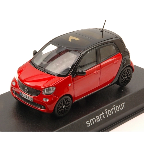 SMART FORFOUR 2015 BLACK & RED 1:43 Norev Auto Stradali Modellino